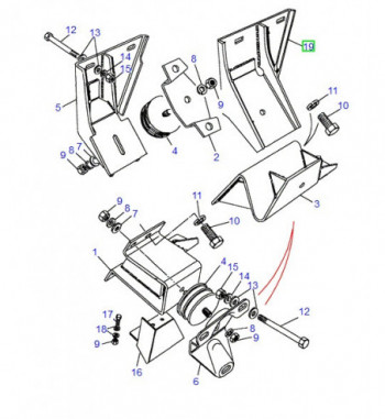 Soporte transfer Borg Warner